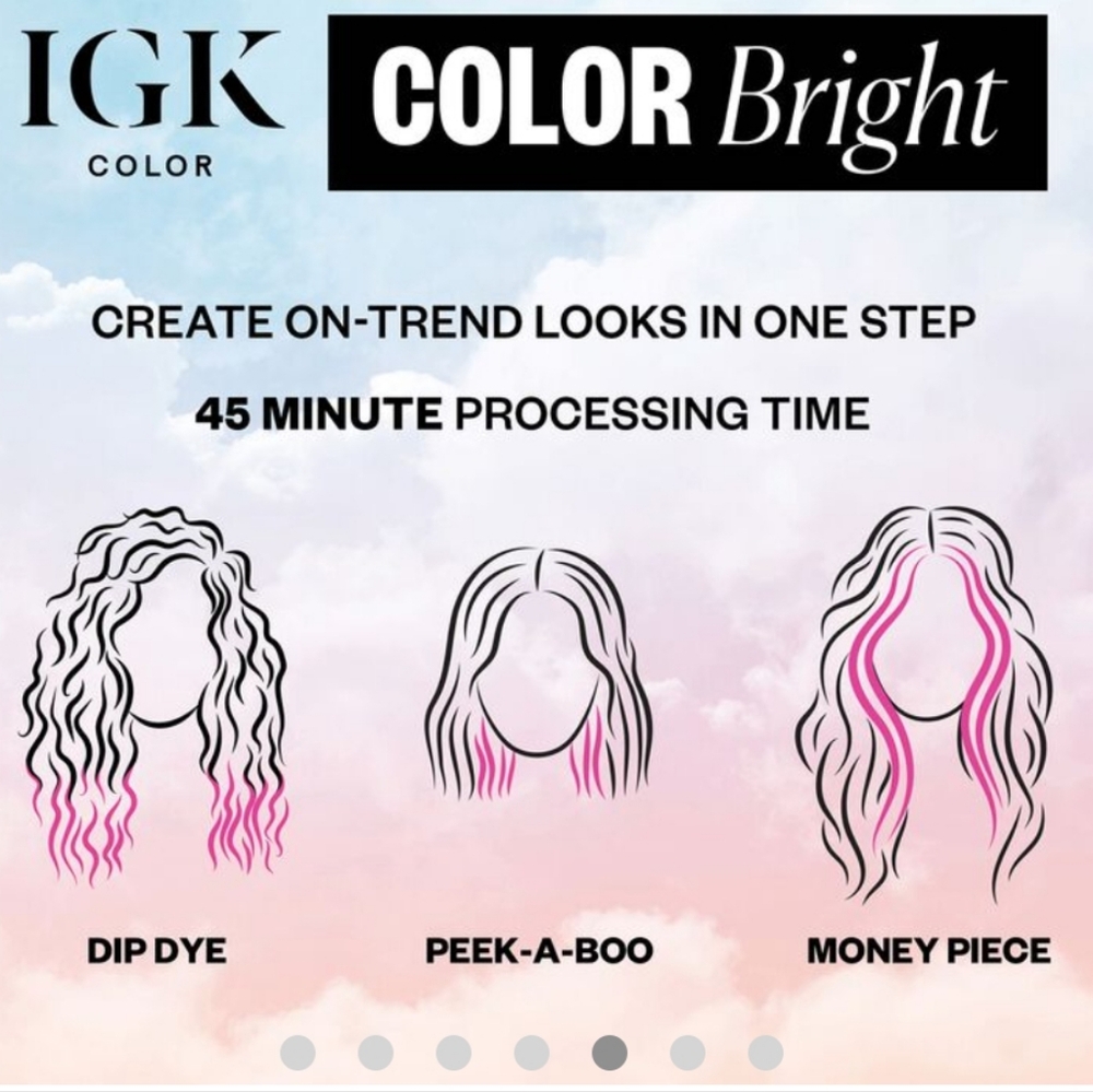 IGK Color Bright 1-Step Bleach & Color Kit in Pink Mauve Shade Let's Mauve On - Picture 12 of 15